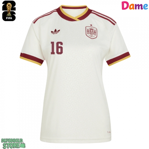 Spanien Rodri Hernandez #16 Replika Udebanetrøje Dame VM 2026 Kortærmet